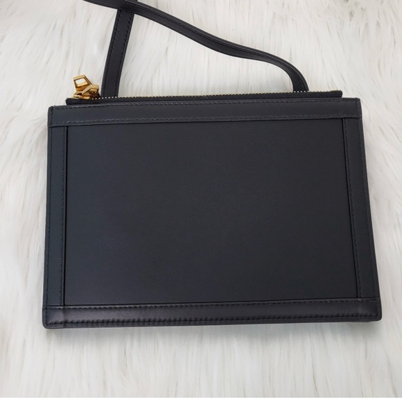 ‼️WOW‼️ BALMAIN PARIS B-Army 26 Logo Leather Crossbody Handbag Purse Black - Picture 12 of 14